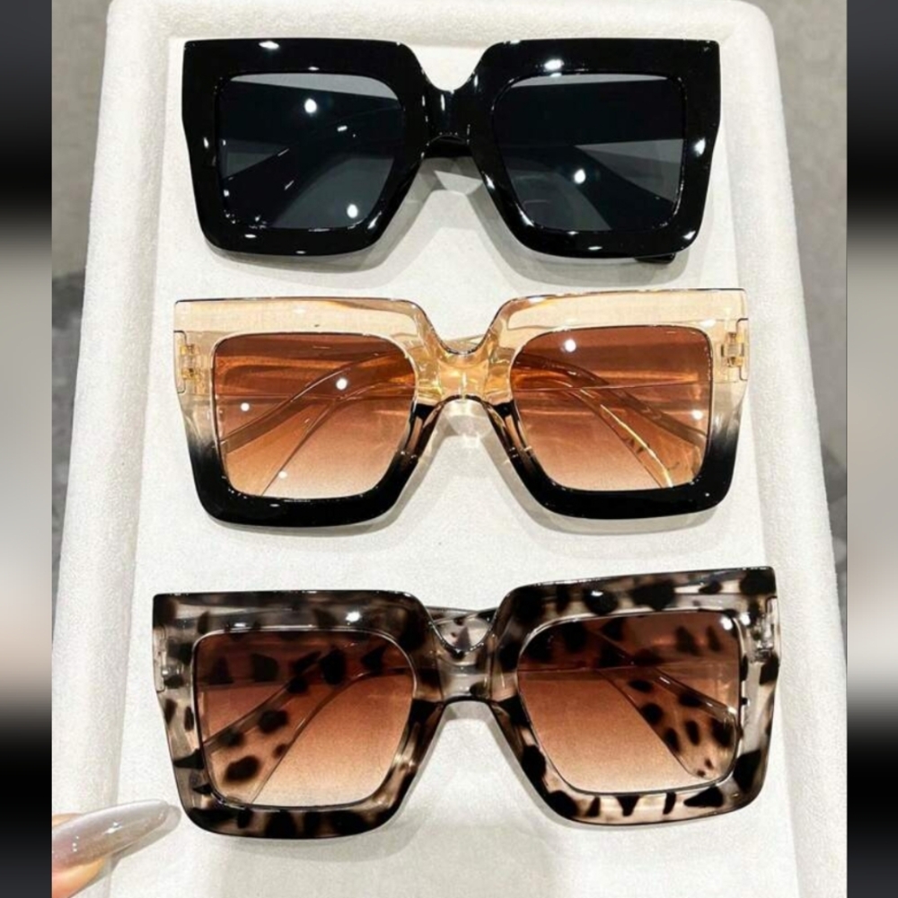 Geometric Oversized Sunglasses Pick One - Picture 1 of 5